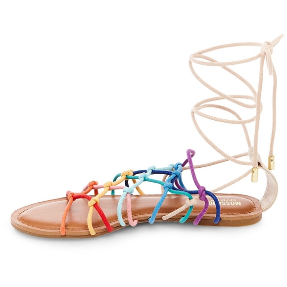 Mossimo Kassandra Gladiator Sandals Rainbow New - Picture 4 of 6
